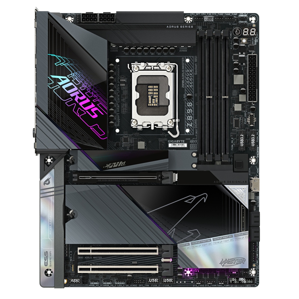Pllakë amë Gigabyte Z890 AORUS MASTER, ATX, LGA 1851, DDR5, e zezë