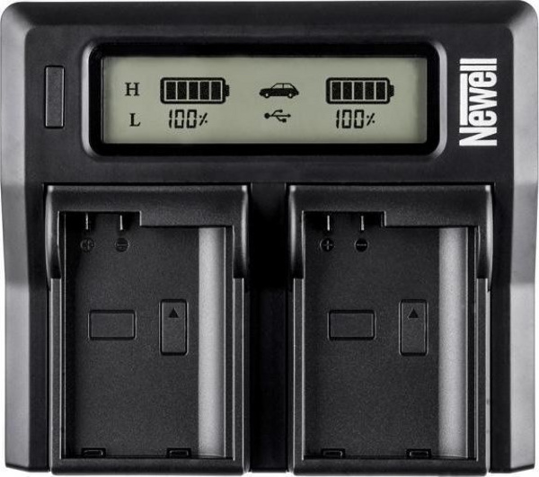 Karikues baterish Newell DC-LCD, dy kanale, për Nikon EN-EL15, me ekran LCD