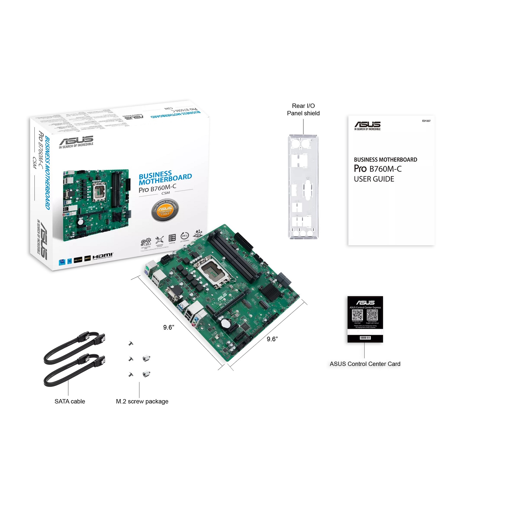 Pllakë amë ASUS Pro B760M-C-CSM/LGA 1700