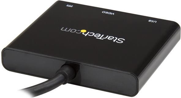 Përshtatës StarTech HDMI + USB-C + USB, i zi