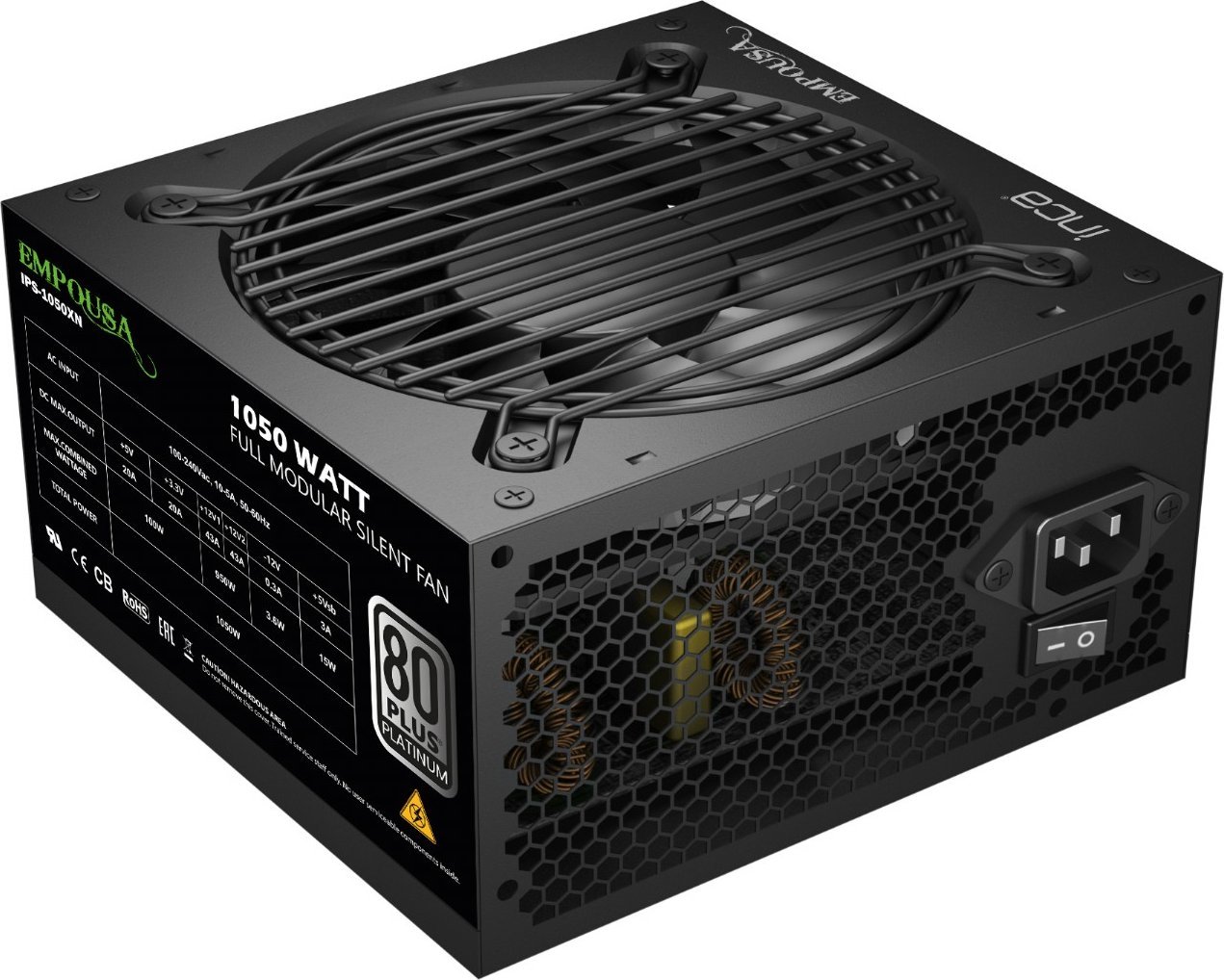 Furnizues energjie Inca IPS-1050XN, 1050W, 80 Plus Platinum, ATX, i zi