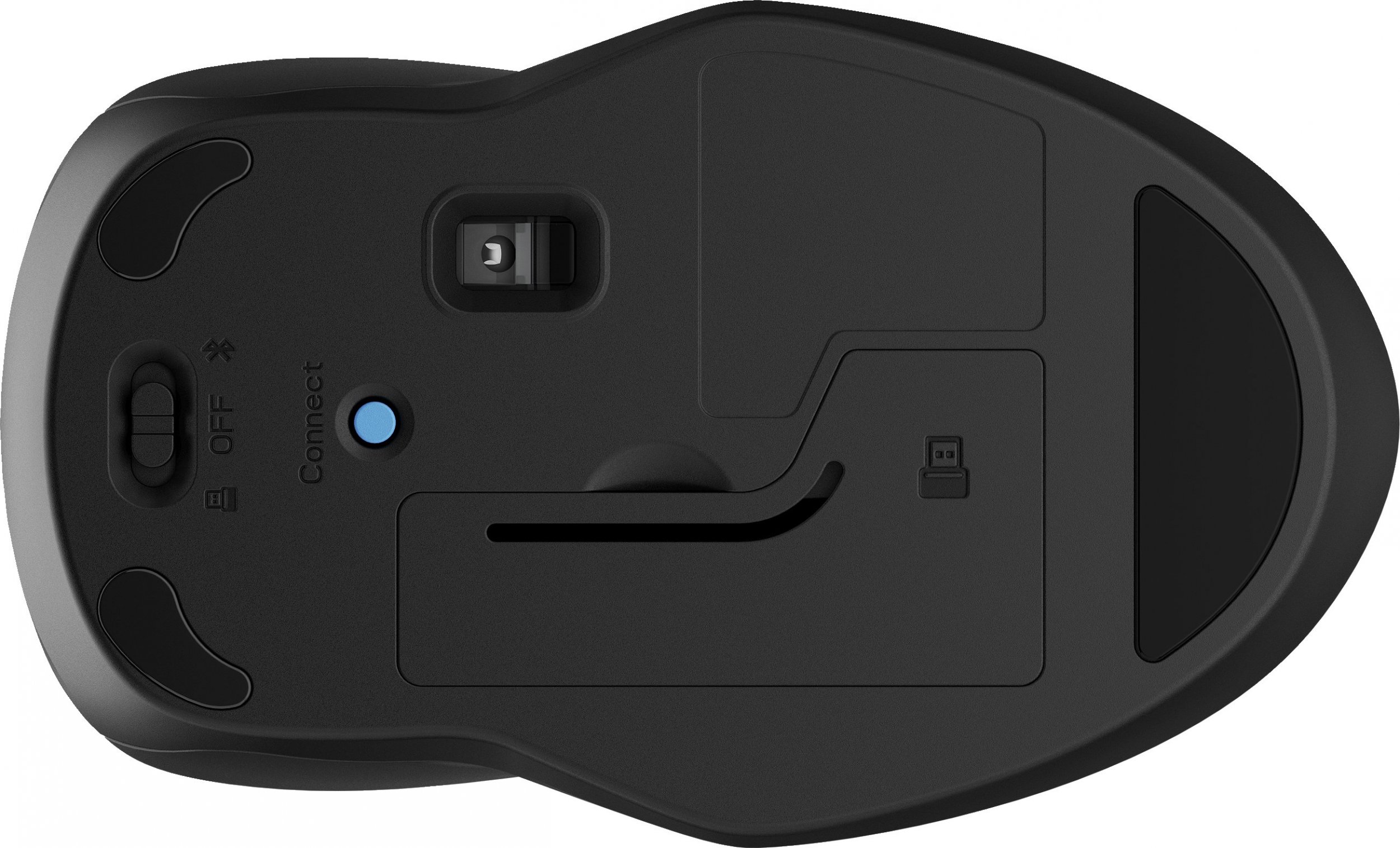 Mouse pa tela HP 250 Dual Mode, 1600 DPI, Bluetooth, i zi
