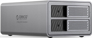 Kuti disqesh Orico 9828RU3, 2 disqe 2.5"/3.5", USB 3.0, RAID, argjend