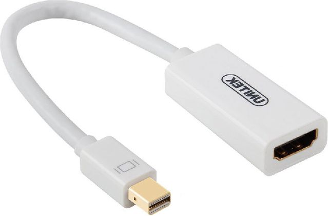 Përshtatës Unitek DisplayPort Mini - HDMI Y-6331, i bardhë