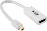 Përshtatës Unitek DisplayPort Mini - HDMI Y-6331, i bardhë