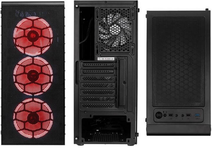 Kasë Kolink Observatory Lite Mesh RGB Mid Tower, e zezë