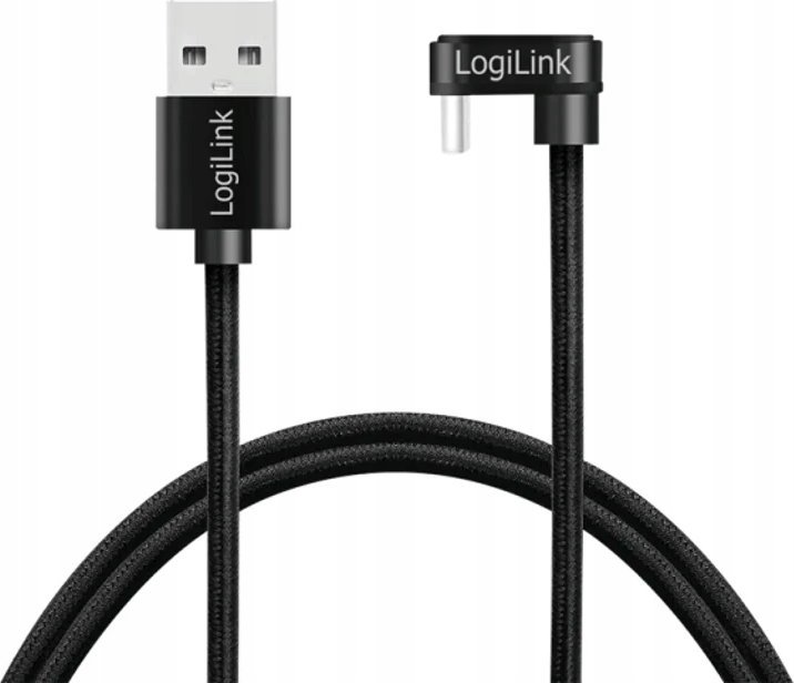 Kabllo USB LogiLink CU0195, USB A në USB C, 3m, i zi