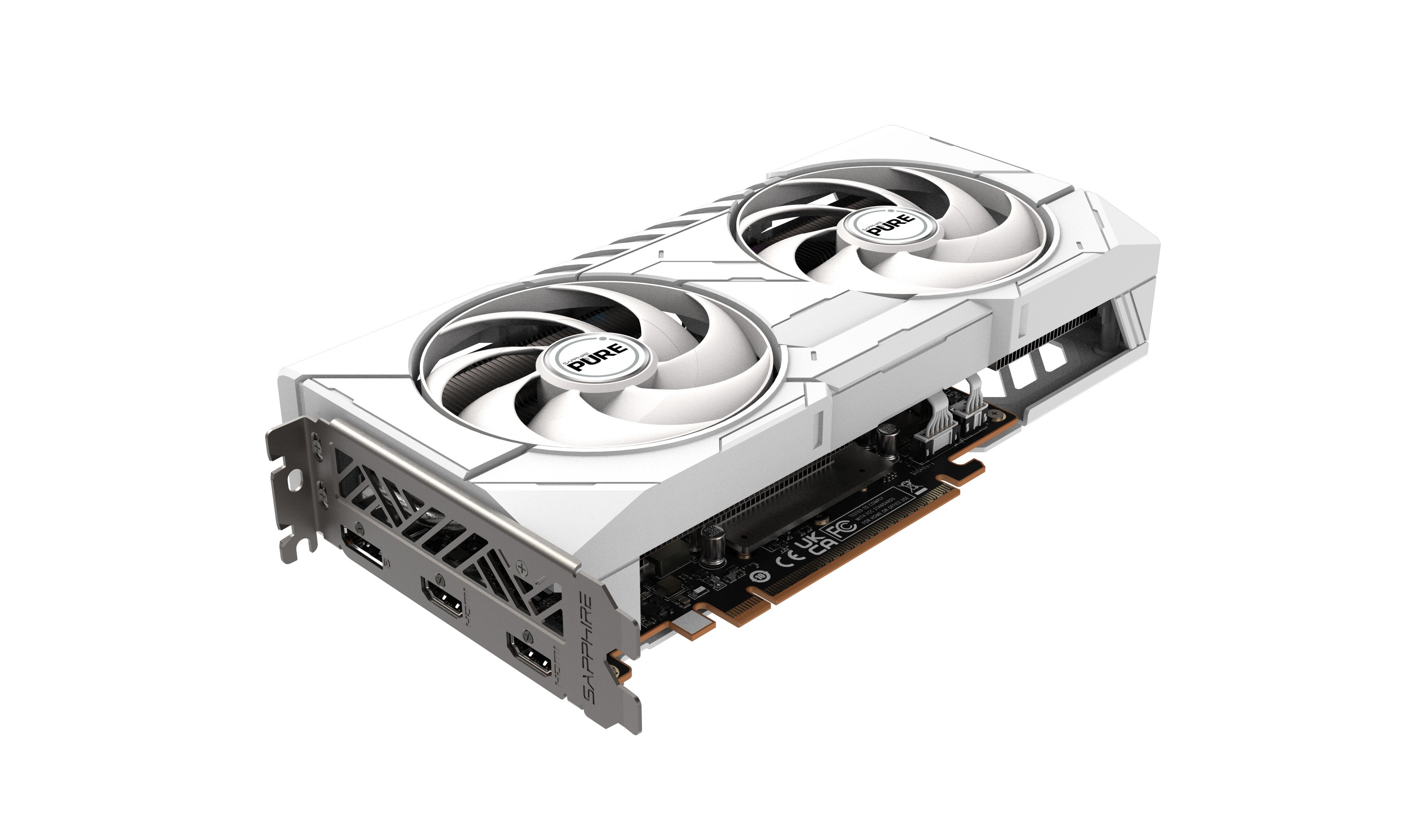 Kartë grafike Sapphire AMD Radeon RX 9060 XT PURE, 16GB GDDR6, ARGB, e bardhë