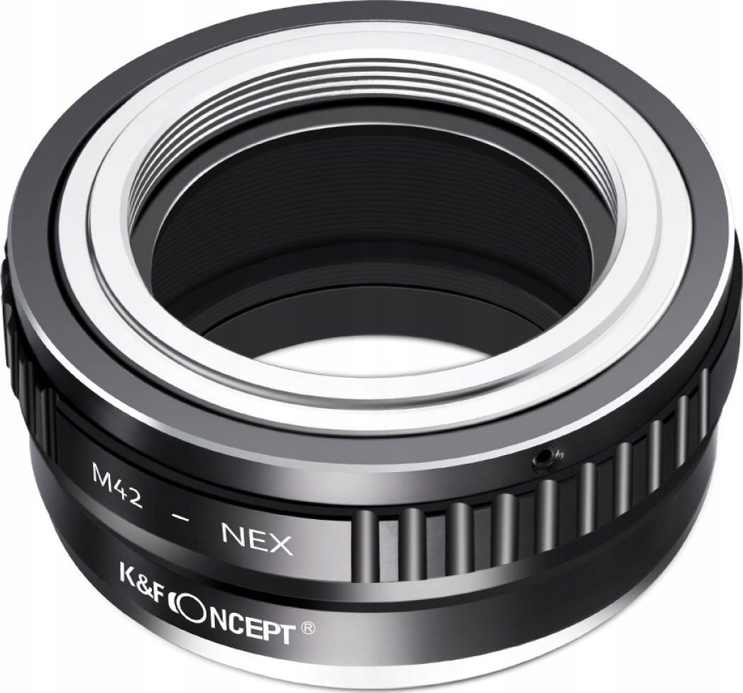 Adapter lente K&amp;F Concept KF06.305, M42 në Sony E NEX, i zi