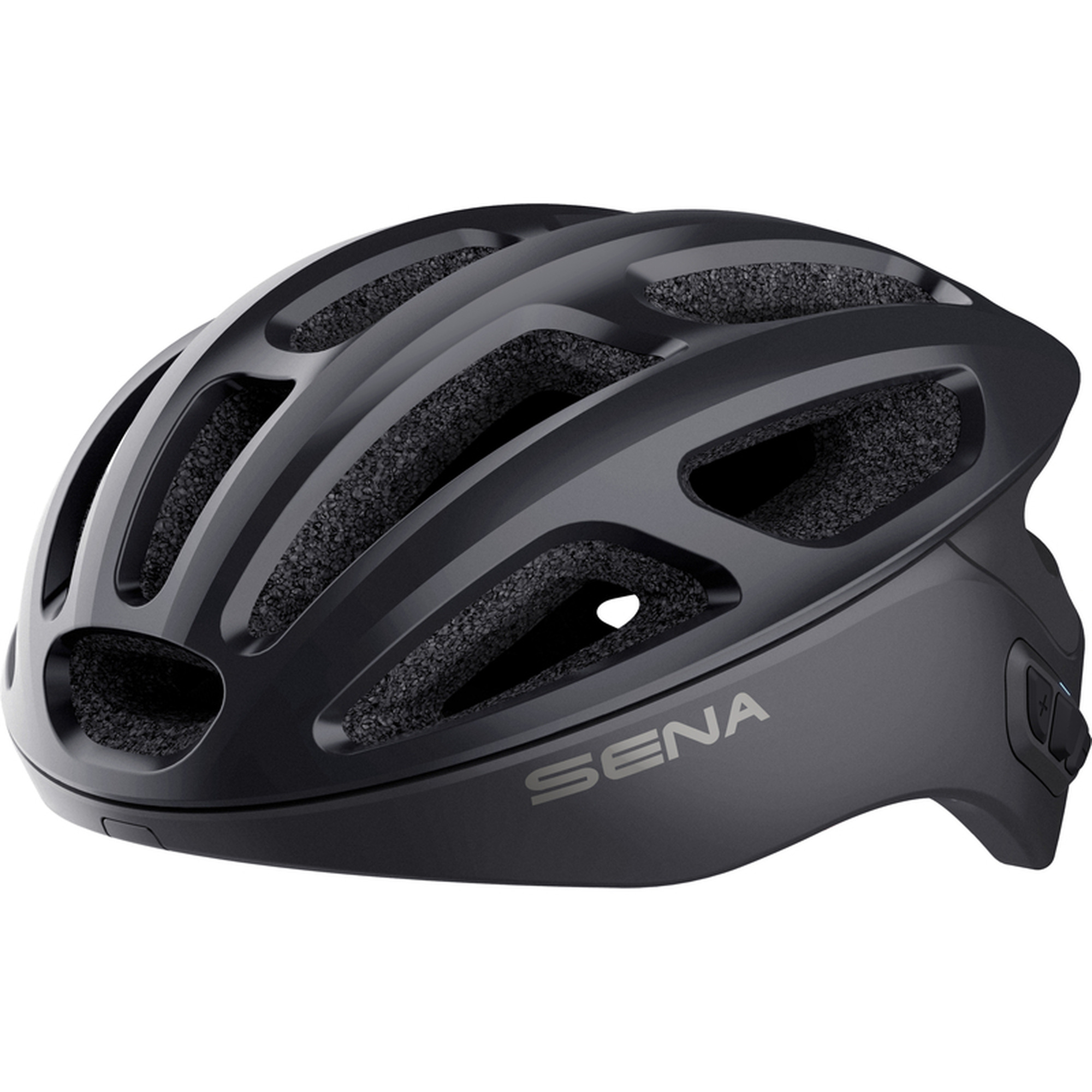 Helmetë biçiklete Sena R1, Bluetooth, interkom 900m, e zezë