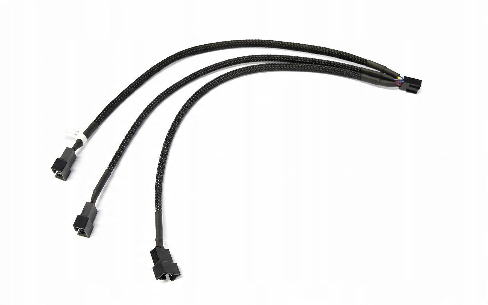 Kabllo ndarëse ventilatorësh Watercool Y Splitter, 4x PWM, 30cm, e zezë