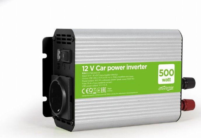 Konvertues rryme për Veturë, AC / DC, 12V / 230V, 500W