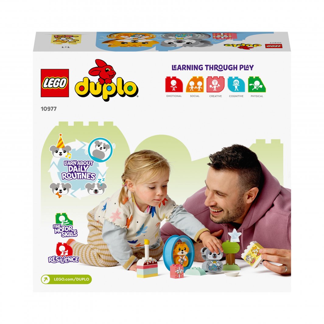Set lodër LEGO® DUPLO® 10977 My first puppy and kitten making sounds, 22 pjesë