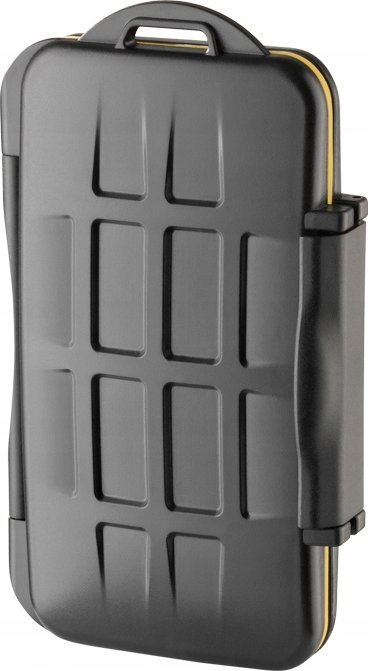 Kuti për kartela memorie JJC, për 6 CF, rezistente ndaj ujit dhe goditjeve, e zezë