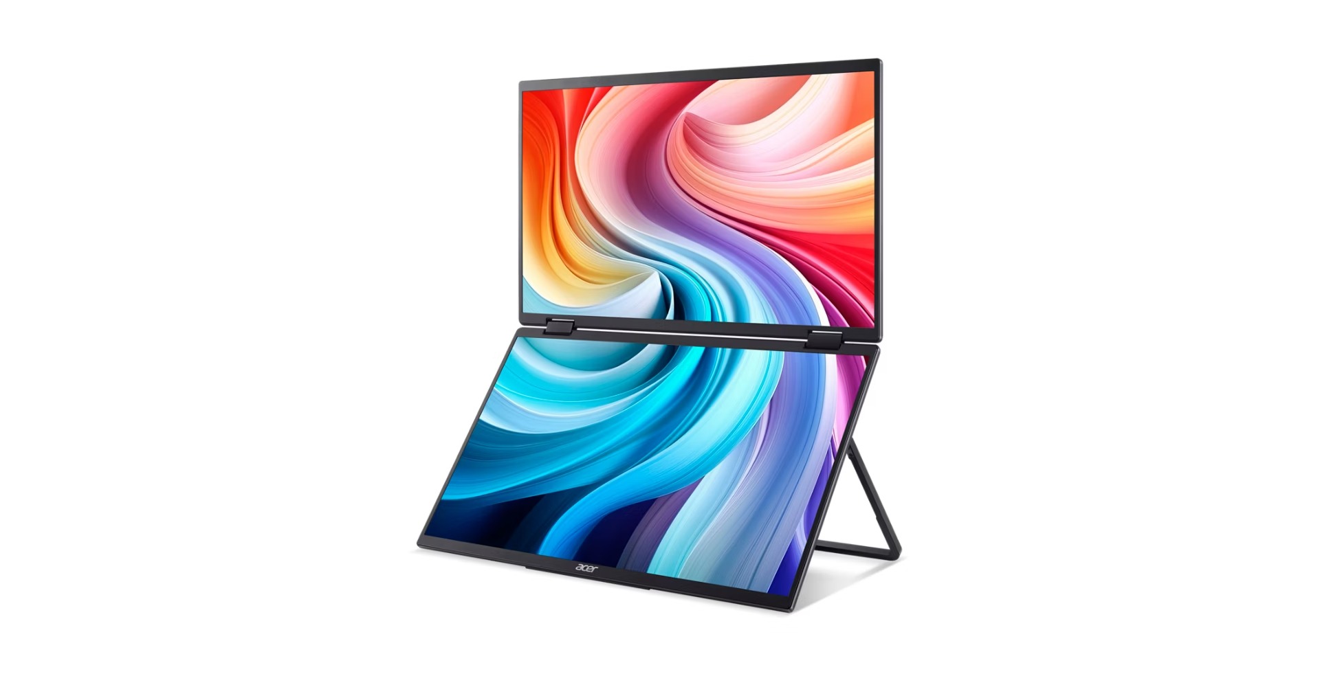 Monitor portativ Acer PD3 PD163Q, 15.6" FHD, dy ekrane, e zezë