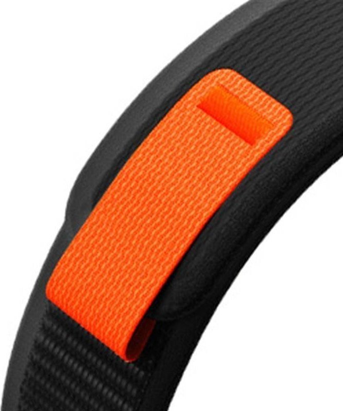Rrip ore Braders Nylon për Garmin Fenix 5 6 7, Velcro, sportiv, i zi portokalli