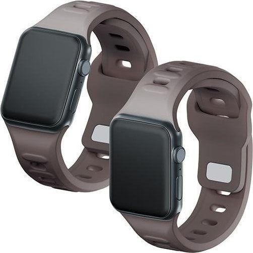 Rrip silikoni 3mk për Apple Watch, 38/40/41 mm, kafe