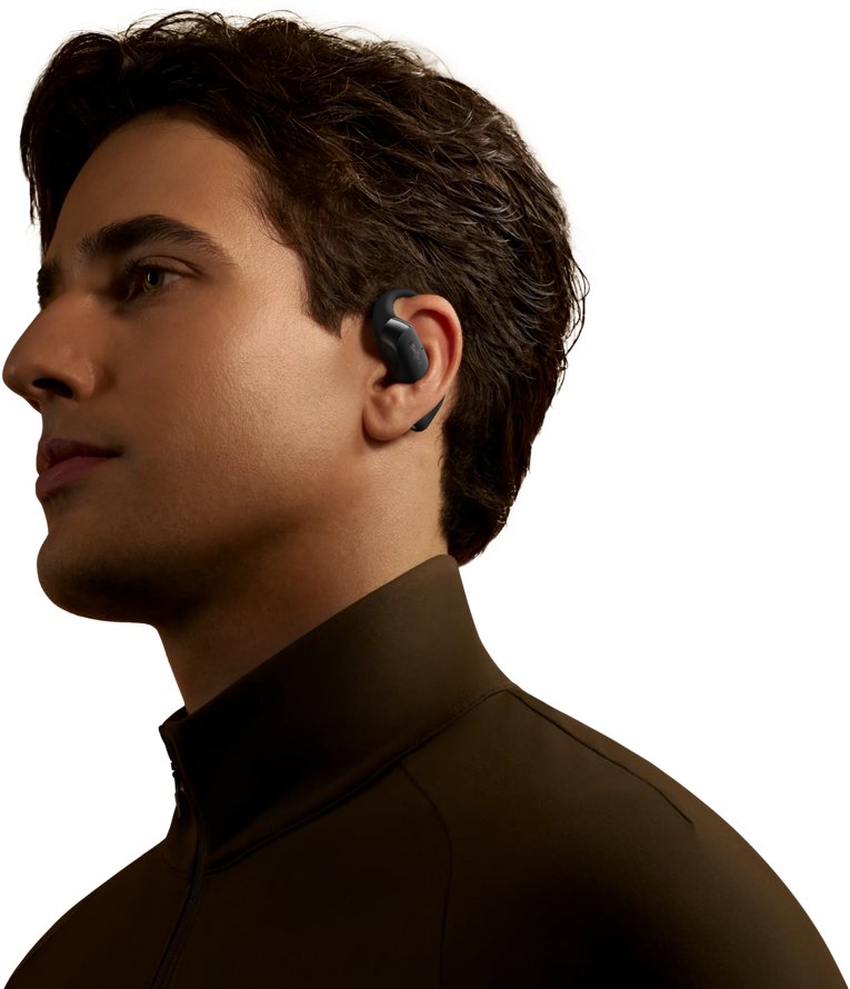 Kufje wireless Shokz OpenFit 2, open ear, True Wireless, të zeza