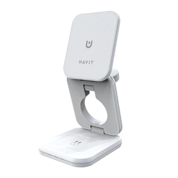 HAVIT Phone Desk Holder with 15W Wireless Charger W3038 White