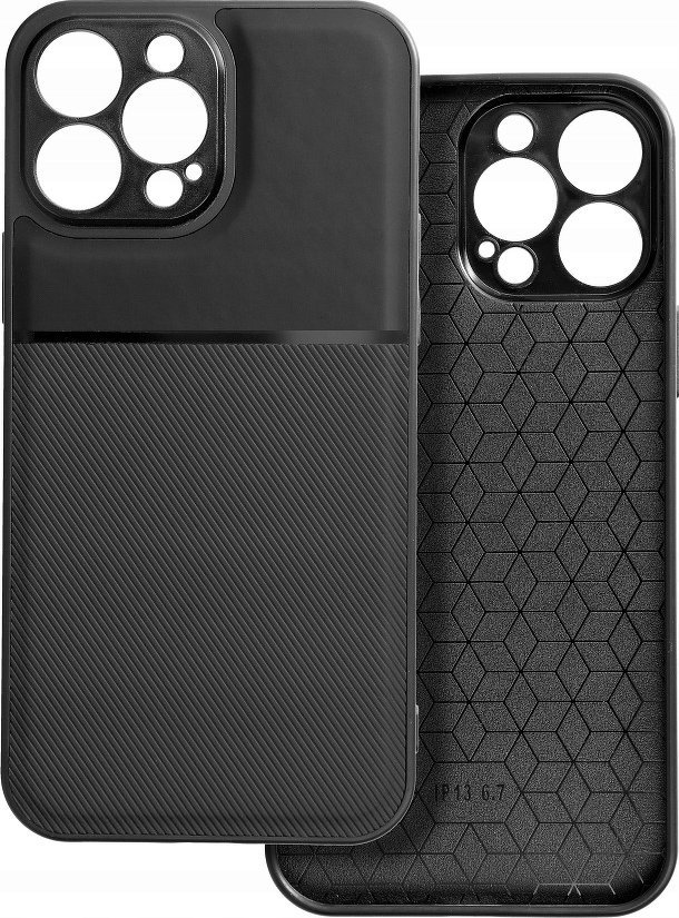 Mbrojtëse telefoni Forcell Noble për Xiaomi Redmi Note 10, fleksibël, e zezë