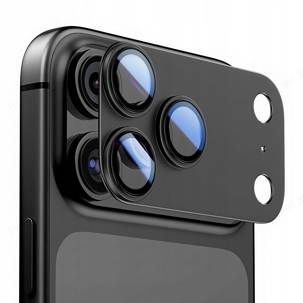 Mbrojtëse kamerë Tech-Protect Camfull Fit+, për iPhone 17 Pro, alumini dhe xham, blu