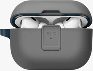Mbulesë Uniq Caso Clyde Lock për AirPods Pro 2, karikim me tela dhe pa tela, gri
