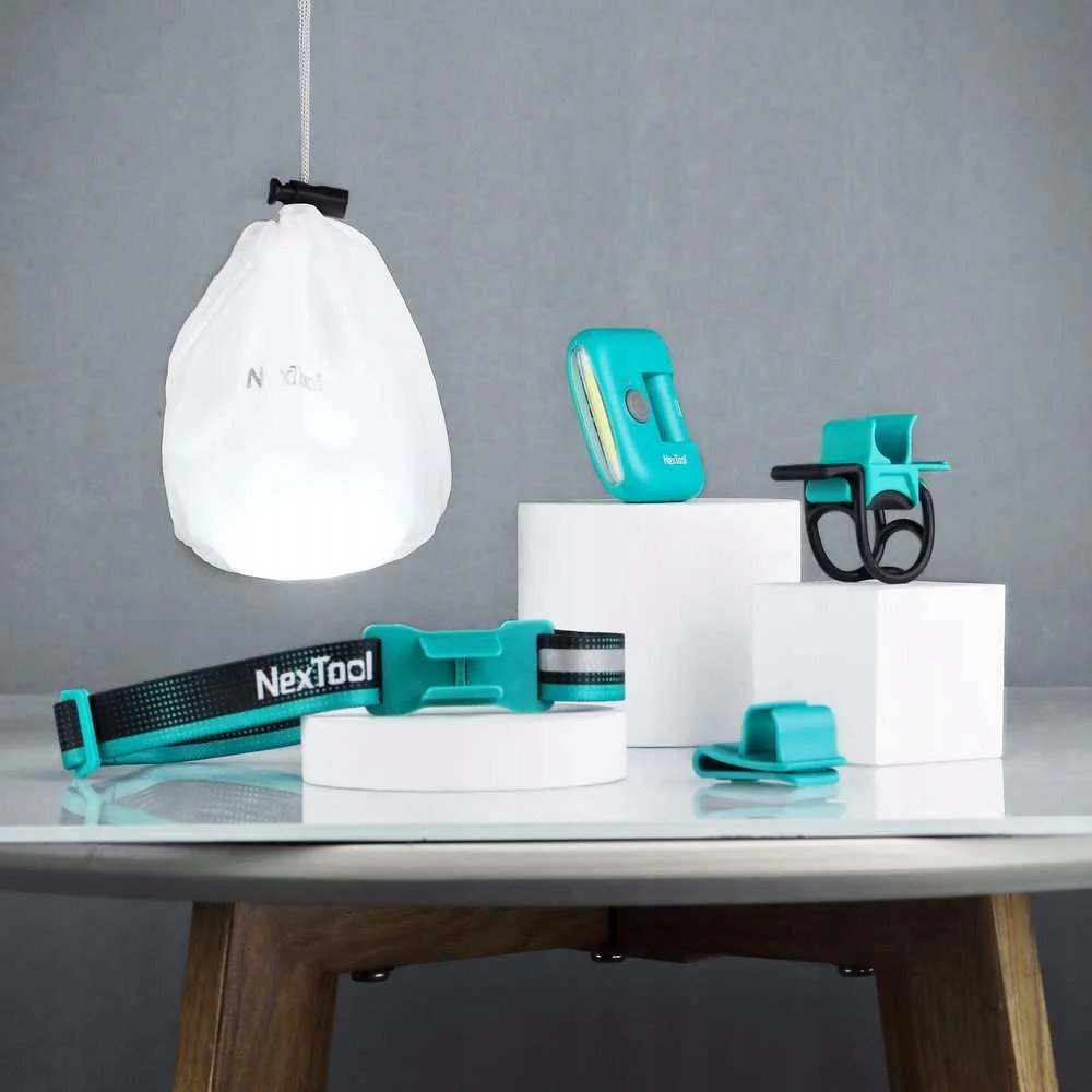 Fener koke Xiaomi Nextool Headlamp, COB LED, i rikarikueshëm Type C, blu