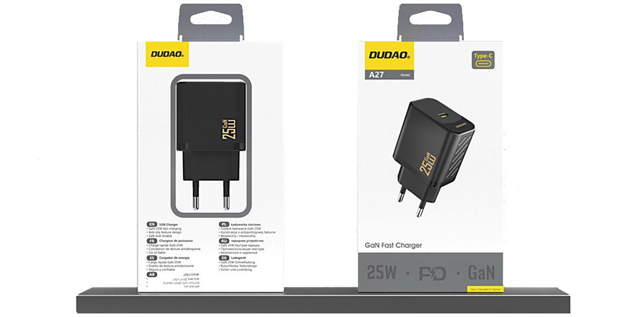 Ngarkues USB C Dudao A27EU, 25W GaN, Power Delivery, i zi