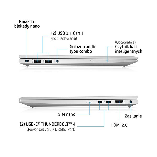 Laptop HP EliteBook 840 Aero G8, 14", 32 GB RAM, 512 GB SSD, Intel® Core™ i7, Intel Iris Xe Graphics, i argjendtë