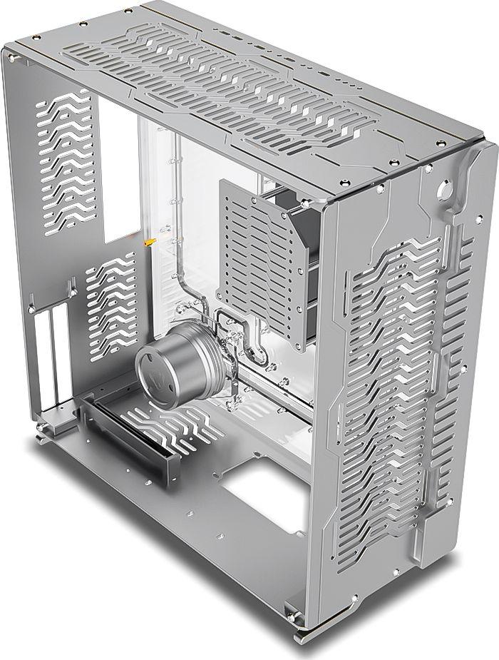 Kasë Singularity Wraith, e argjendtë, Midi Tower
