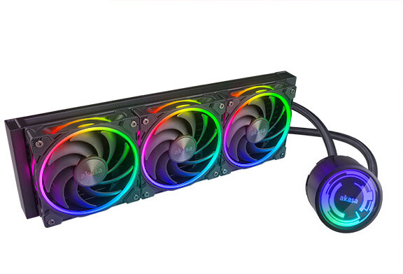 [OUTLET] Ftohës Akasa SOHO 360 Dusk Edition, ARGB, i zi
