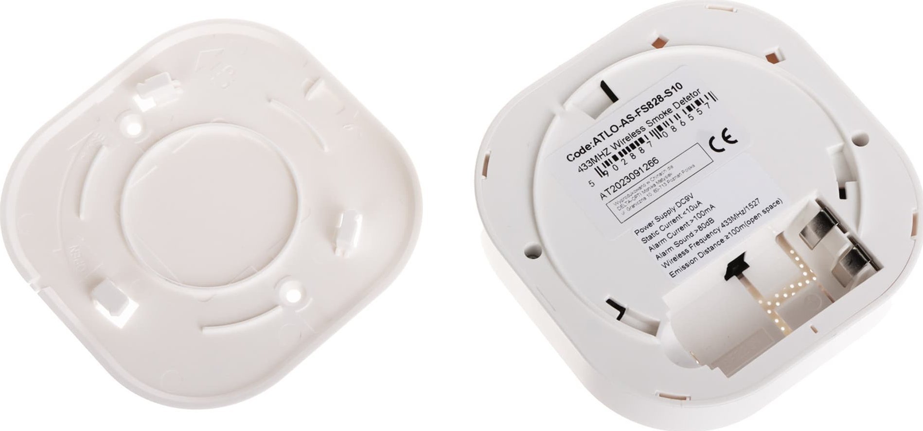 Detektor tymi pa kabllo Delta ATLO-AS-FS828-S10, wireless, alarm zanor