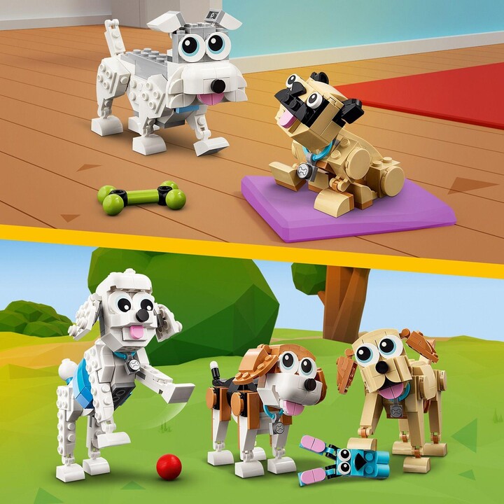 Set LEGO® Creator 31137 Cute dogs, 475 pjesë