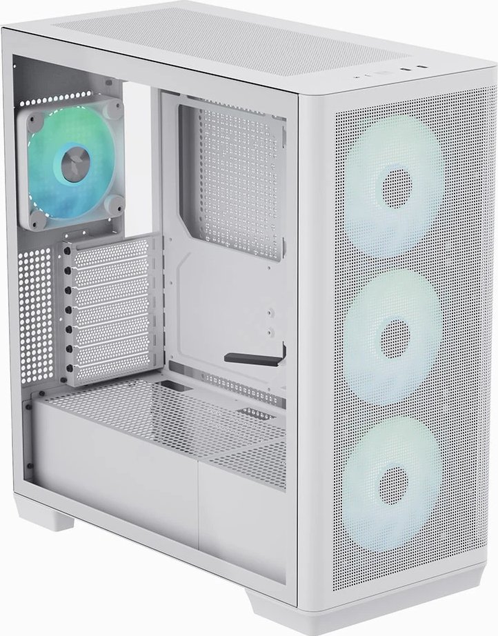 Kuti kompjuteri AeroCool APNX C1, MIDI Tower, MicroATX Mini ITX, e bardhë