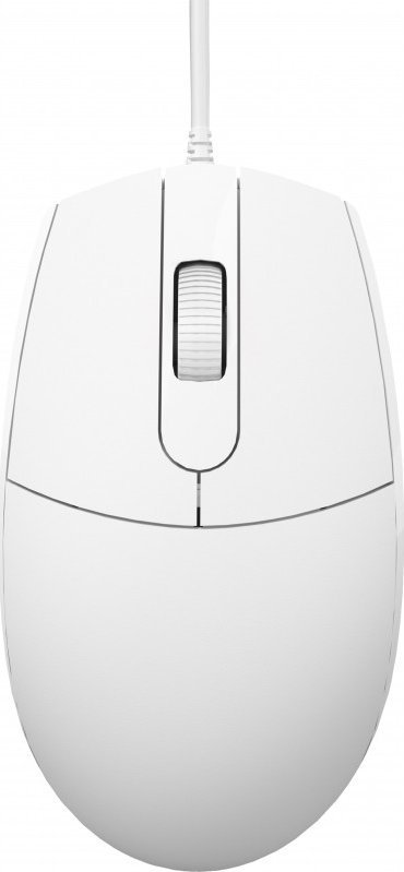 Maus Omega OM-439 Basic, me kabllo, USB, i bardhë