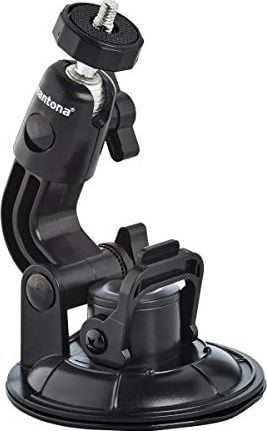 Mbajtëse vakumi për kamerë Mantona Suction Cup Mount XL, diametër 9 cm, fije 1/4", me GoPro Mount, e zezë