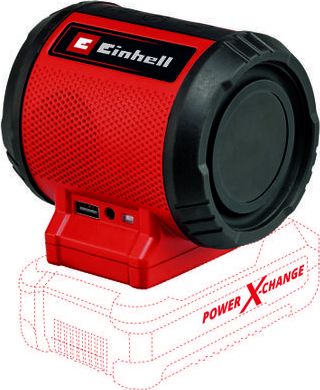 Folës pa tela Einhell TC-SR 18 Li Solo, Bluetooth, USB, i kuq