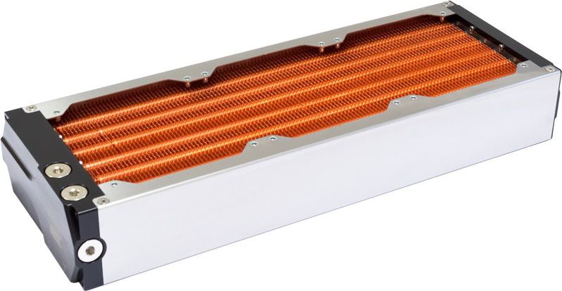 Radiator ftohës PC Aqua Computer AMS 360mm, për 3 ventilatorë 120mm, black silver