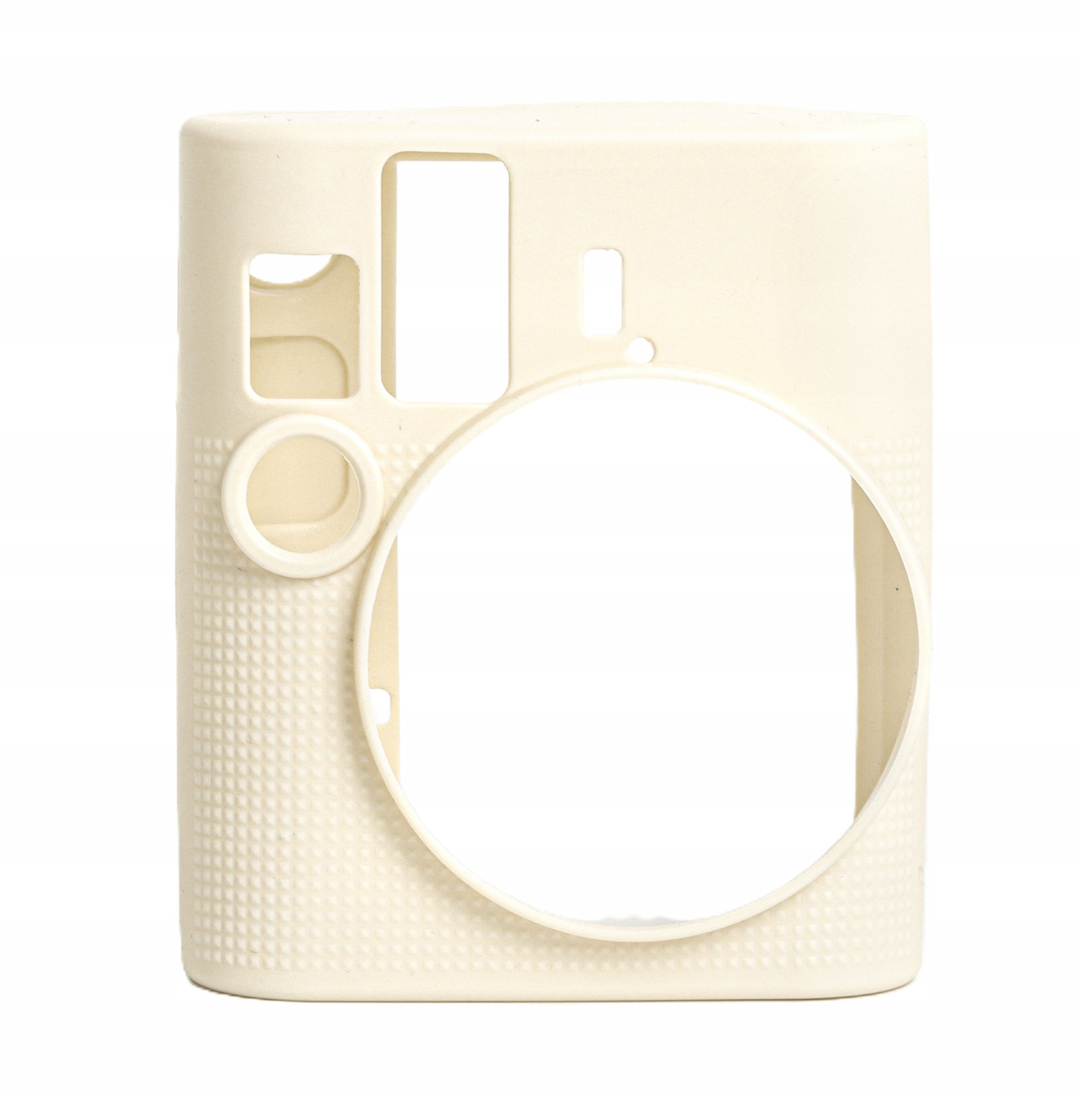 Kapak silikoni LoveInstant për Fujifilm Instax Mini 41, mbrojtës, e bardhë krem