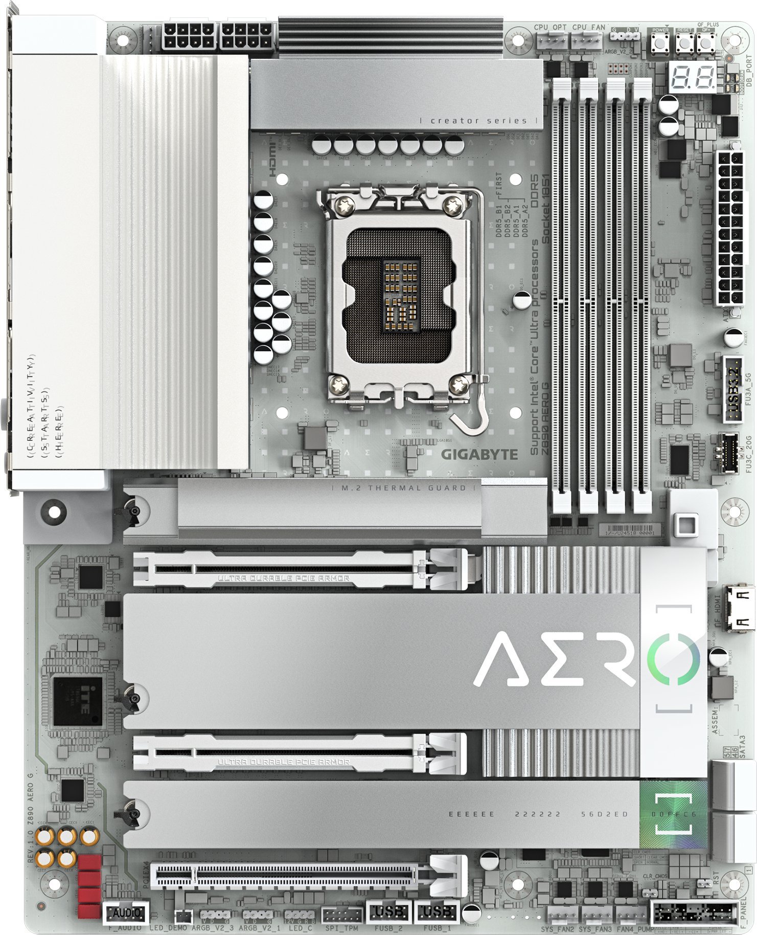 Pllakë amë Gigabyte Z890 AERO G, Intel Core Ultra Series 2, ATX 2