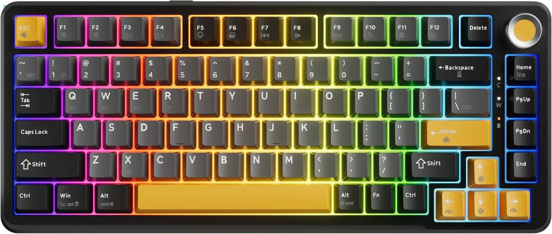 Tastierë mekanike MARVO Titan KG985W, 60%, pa tela, e zezë