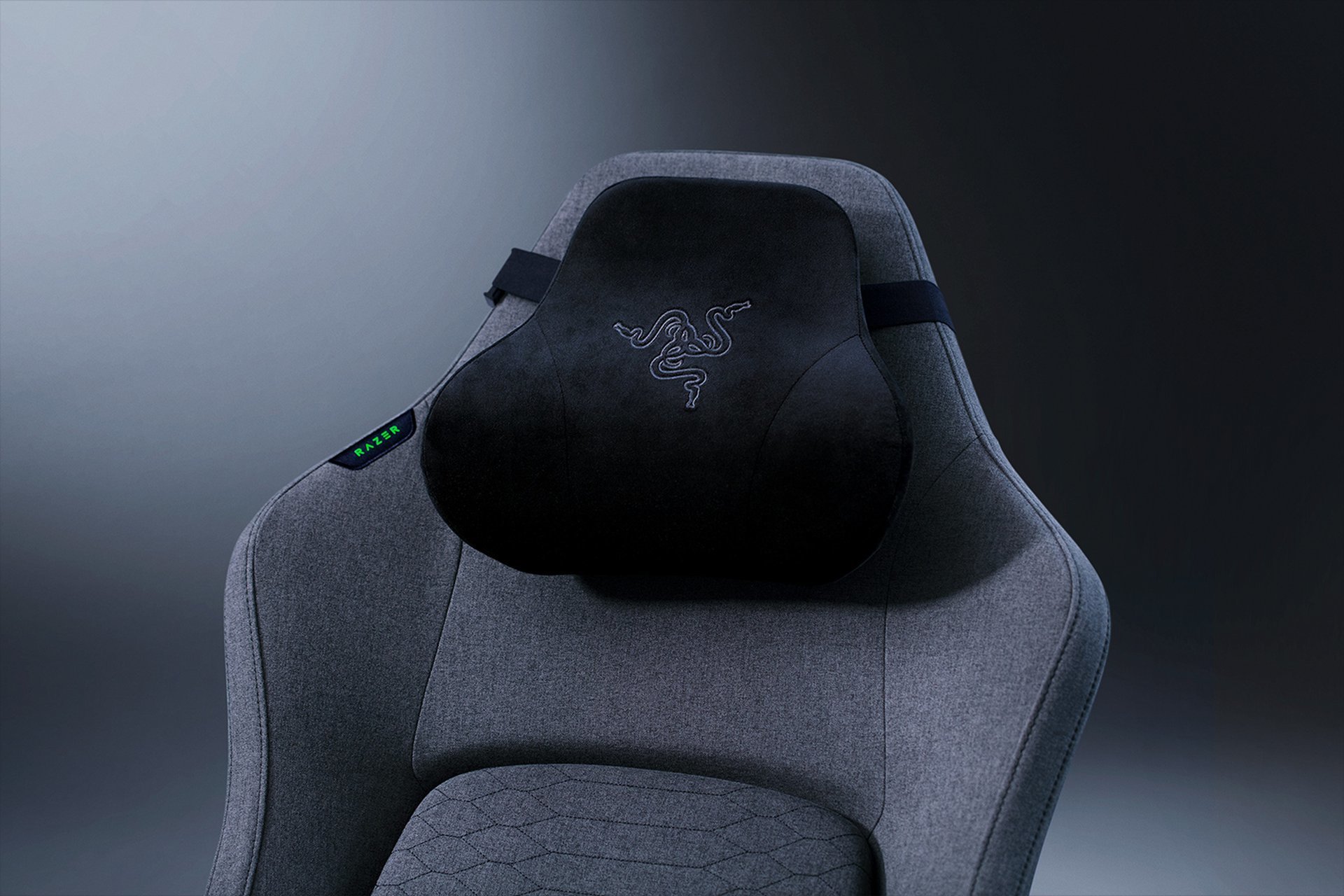 Karrige gaming Razer Iskur V2, material tekstil, ergonomike, e zezë