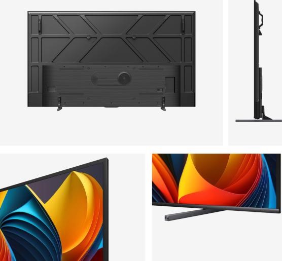 Телевизор QLED Hisense 100E7NQ, 100\", 4K Ултра HD, Паметен ТВ, сив