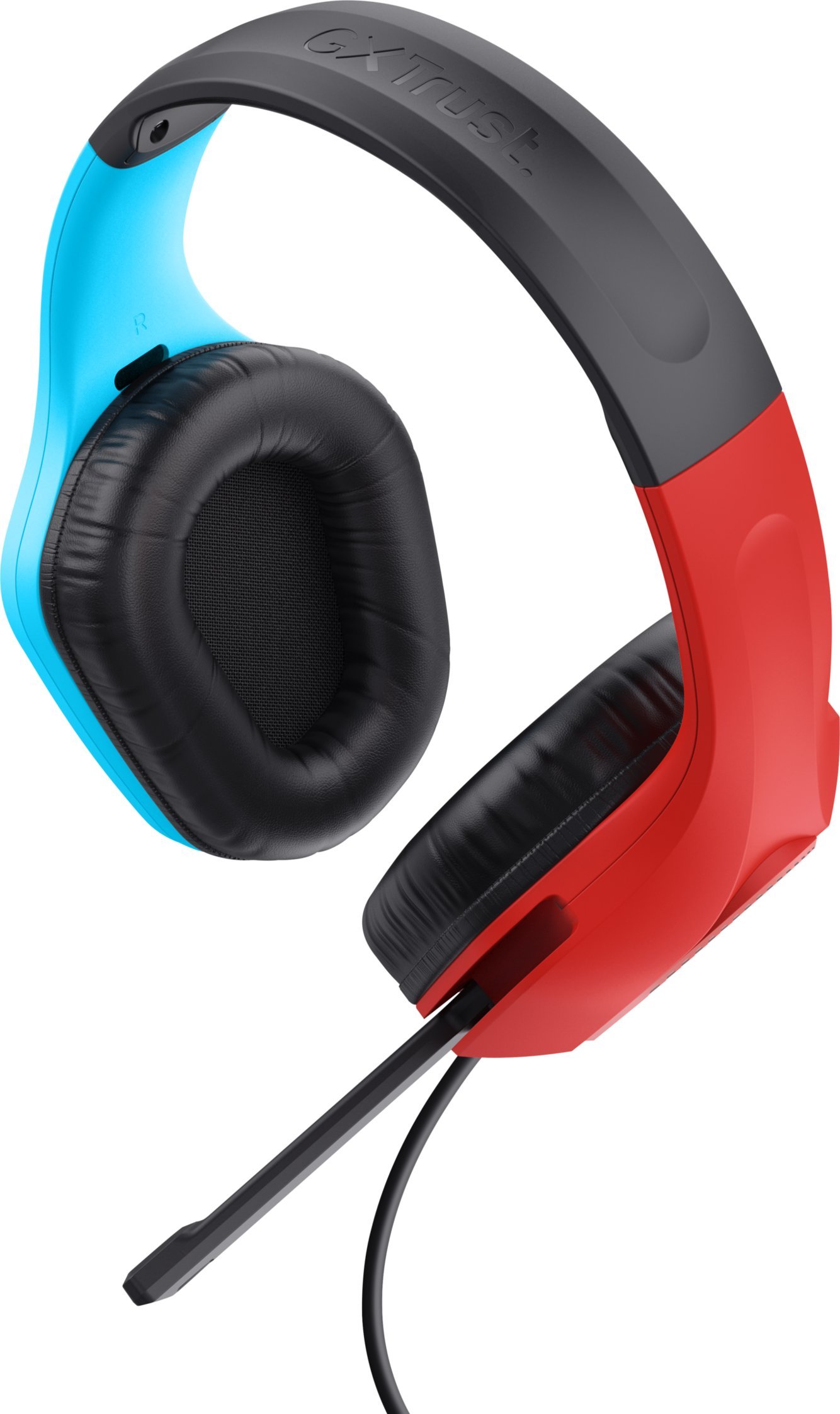 Kufje gaming Trust GXT 416S Zirox, 50mm, 3.5mm, blu e kuqe