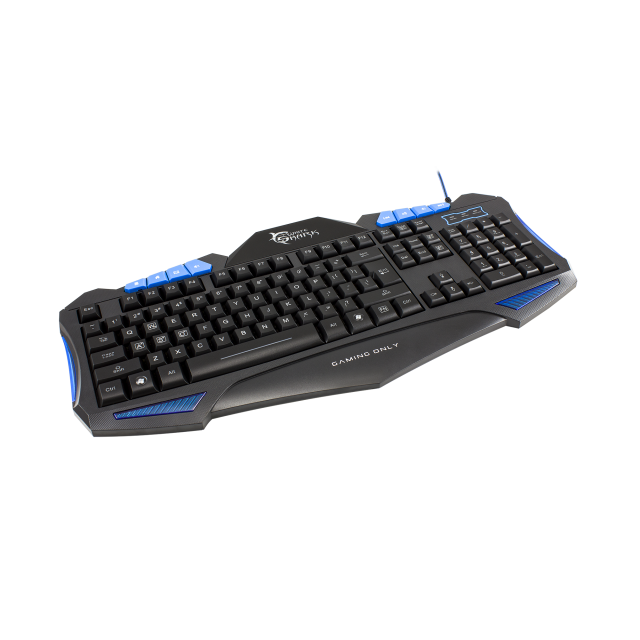 Set gaming White Shark Cherokee GC-3101 tastierë + maus + mauspad, i zi/ kaltër