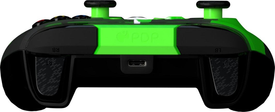 Kontroller PDP XS Rematch, me kabllo, i zi / i gjelbër