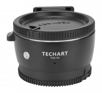 Adapter objektivi Techart TCS-04, Canon EF në Sony E, i zi