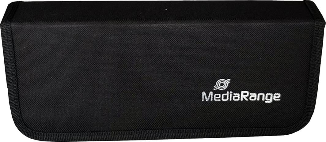 Etui MediaRange BOX99 për 5 kartela SD dhe 10 USB, i zi