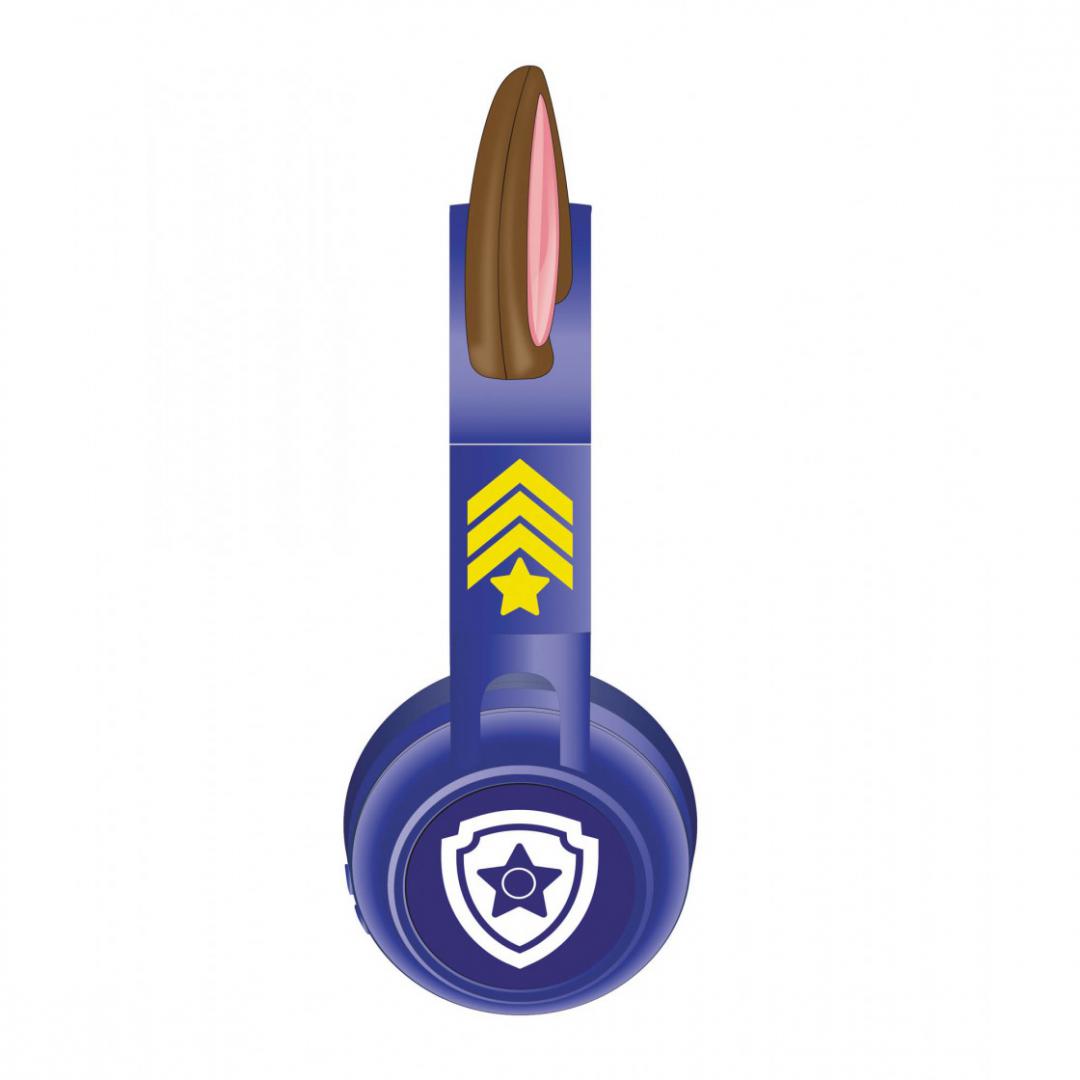 Kufje Bluetooth për fëmijë Lexibook Chase Paw Patrol, me dritë LED, me kabllo dhe Micro SD, blu