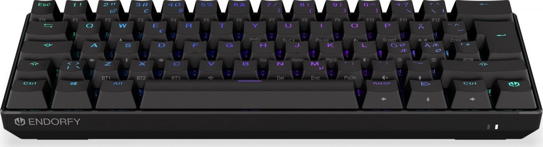 Tastierë mekanike Endorfy Thock Compact Wireless, 65%, RGB, e zezë